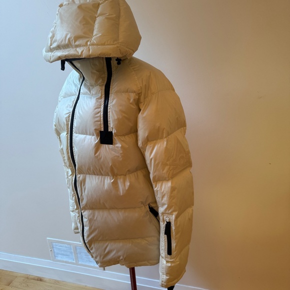 SOS Scandinavian Down Filled White and Black Puffer Coat Sz 48EU - Picture 4 of 14